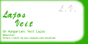 lajos veit business card